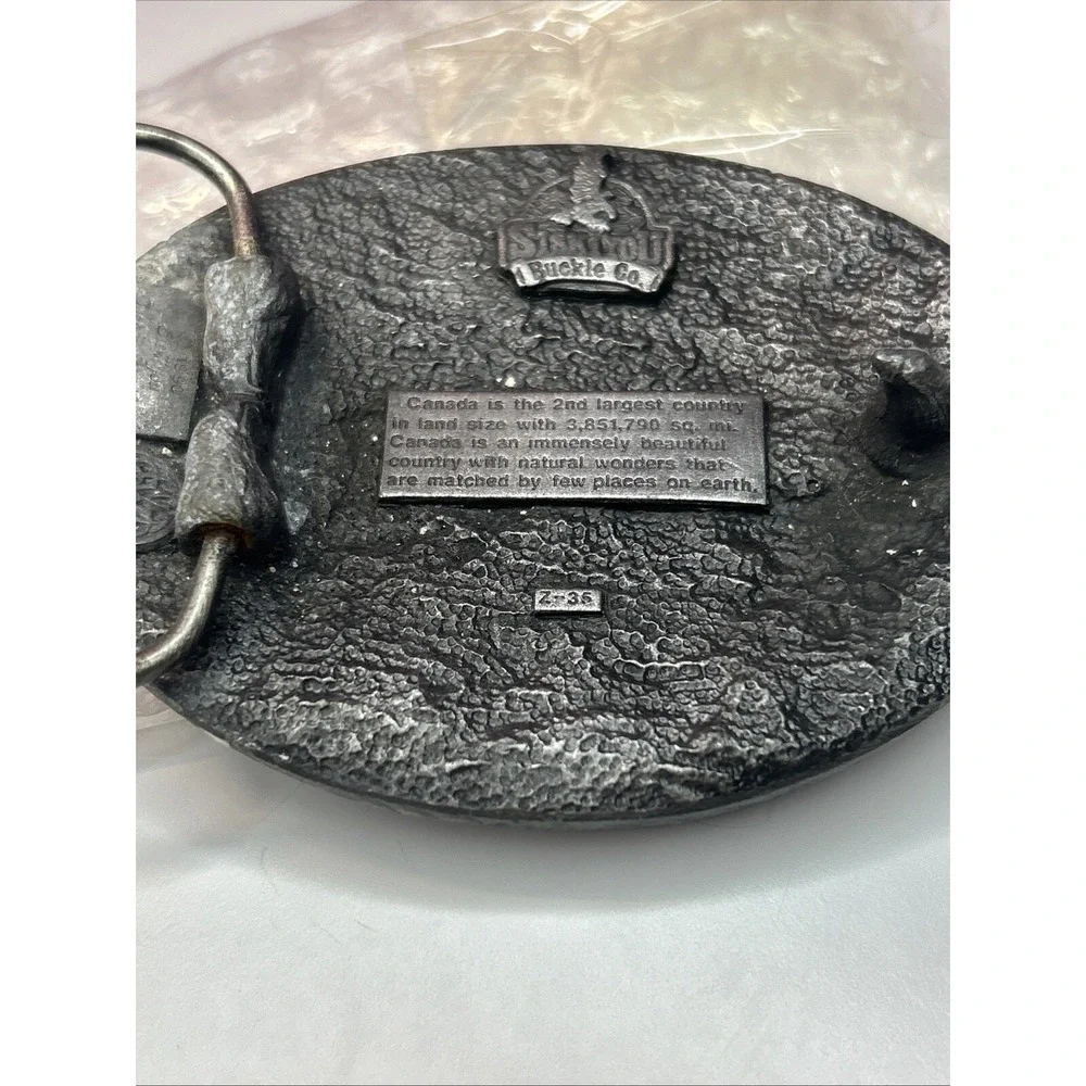 Canada Flag Siskiyou Canadian Maple Leaf Wildlife‎ Metal Fashion Belt Buckle